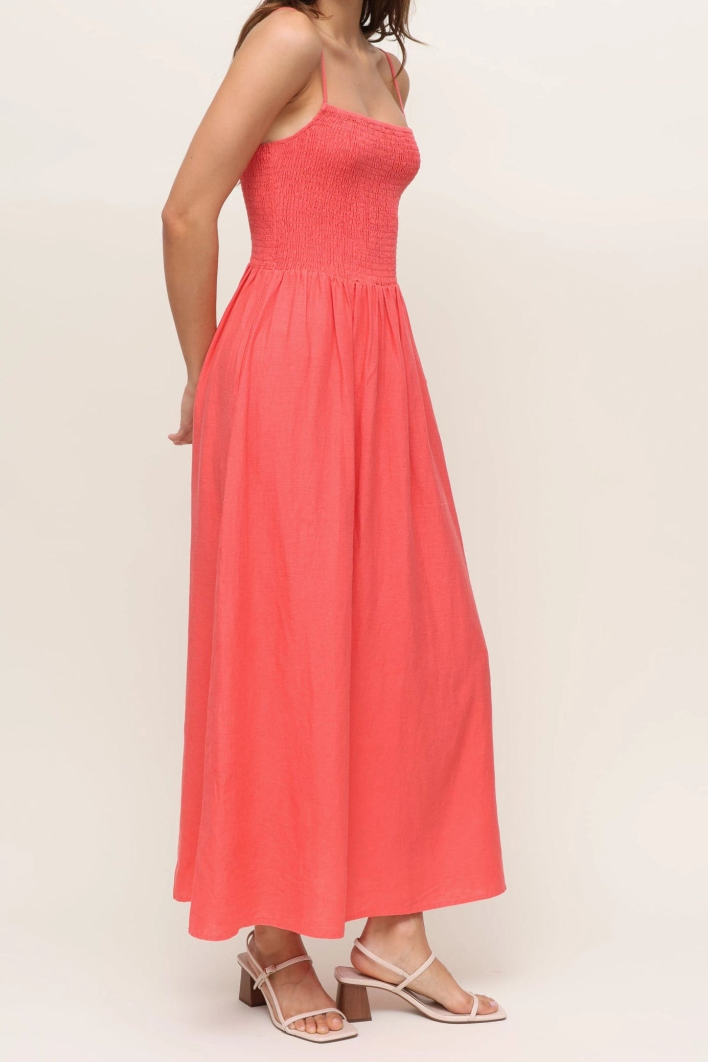 Bayside Linen Maxi Dress Daily Essential