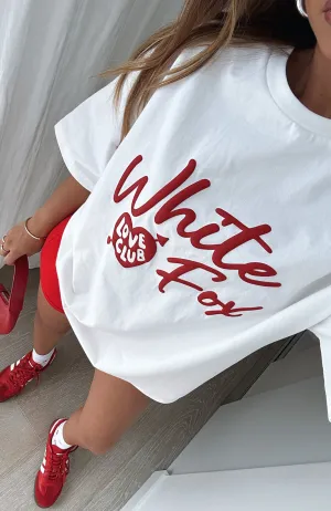 Be My Lover Oversized Tee White