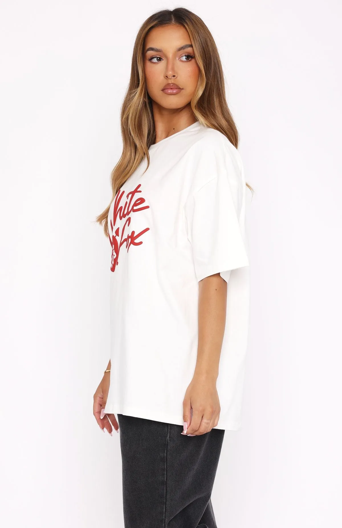 Be My Lover Oversized Tee White