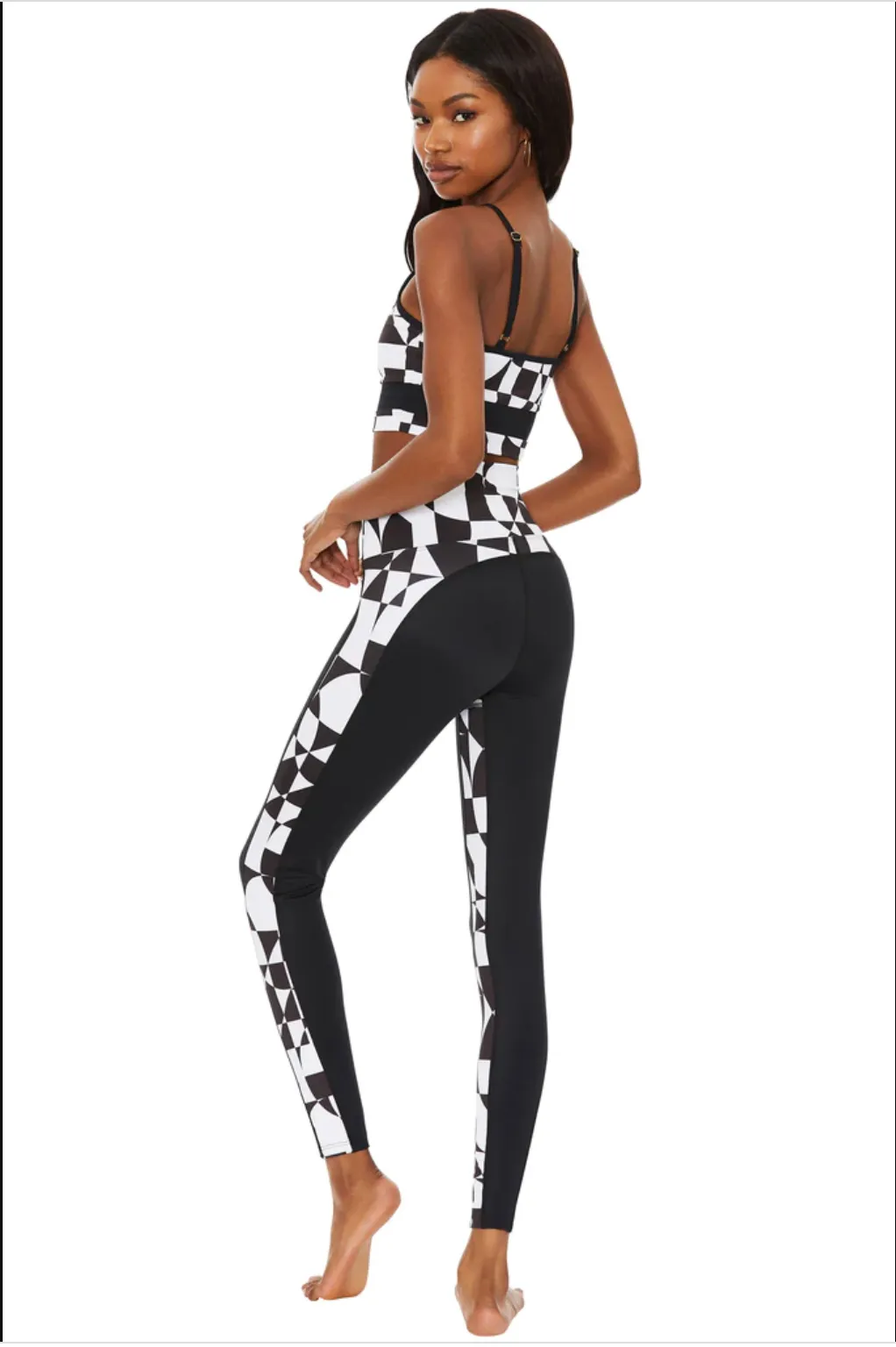 Beach Riot Colorblock Legging - 70s Geo No Iron Fabric ReinforcedStitching