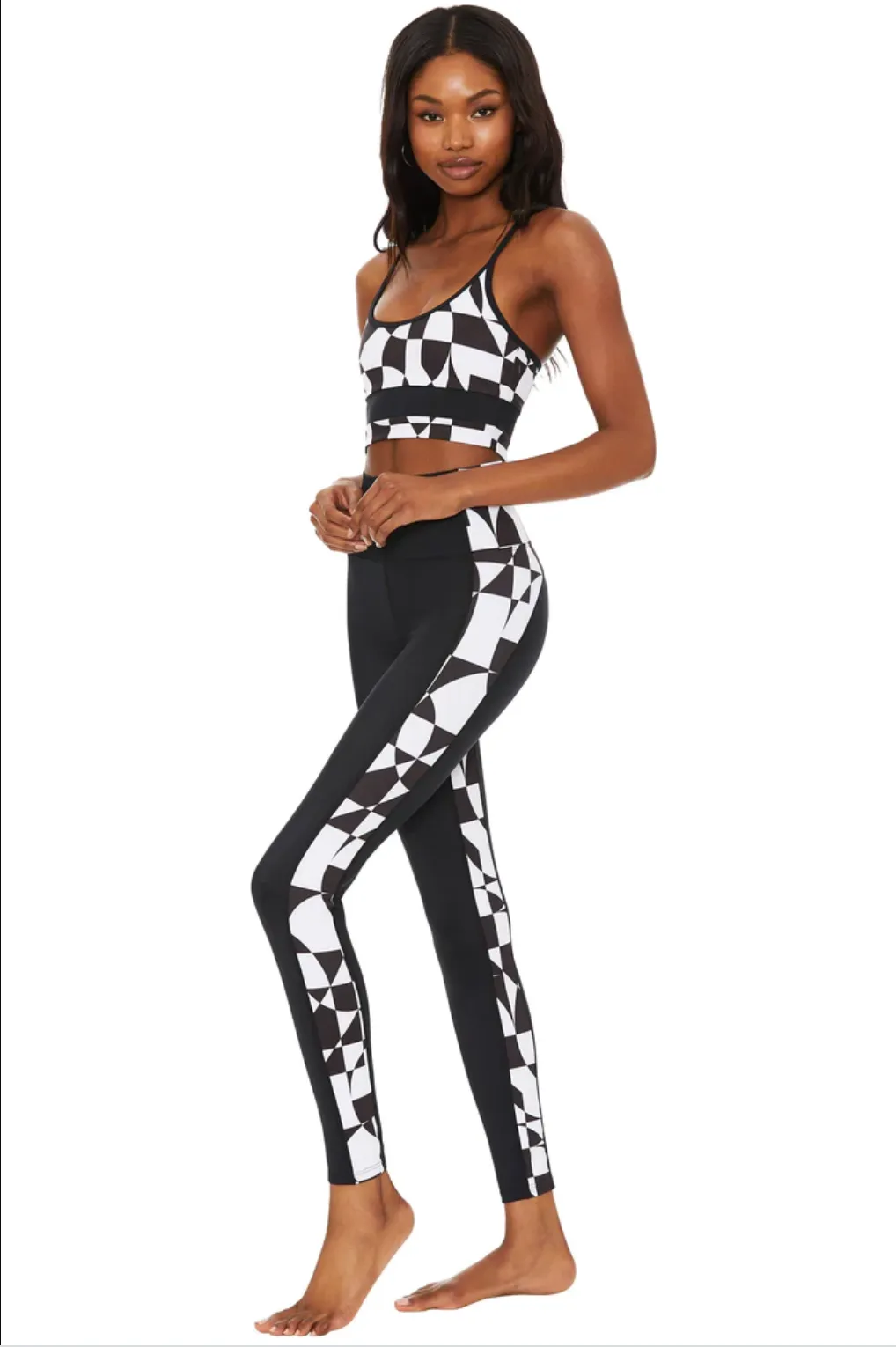 Beach Riot Colorblock Legging - 70s Geo Brushed Microfiber Surface Odor Neutralizing Technology