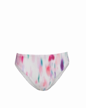Classic Midrise Bottom In Hazy Ikat Ivory Holiday Fun