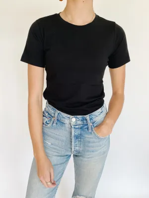 Beachwood Black Tee Reinforced Seam Technique