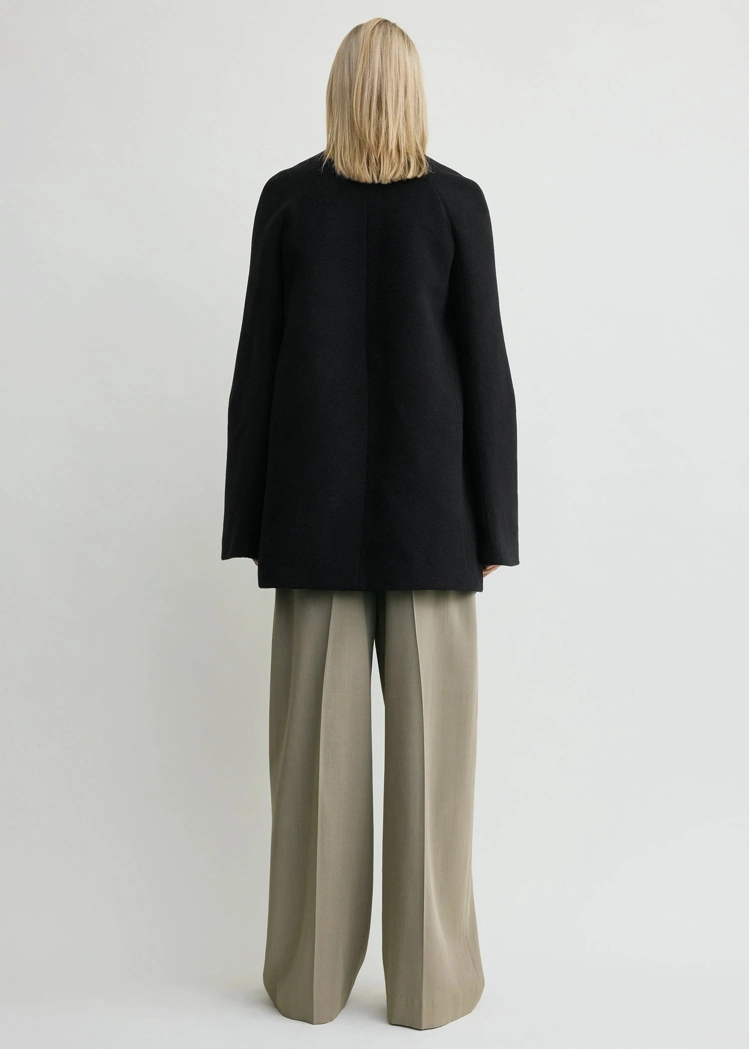 Bell-Sleeve Jacket in Black New Year's Eve attire thermal layer