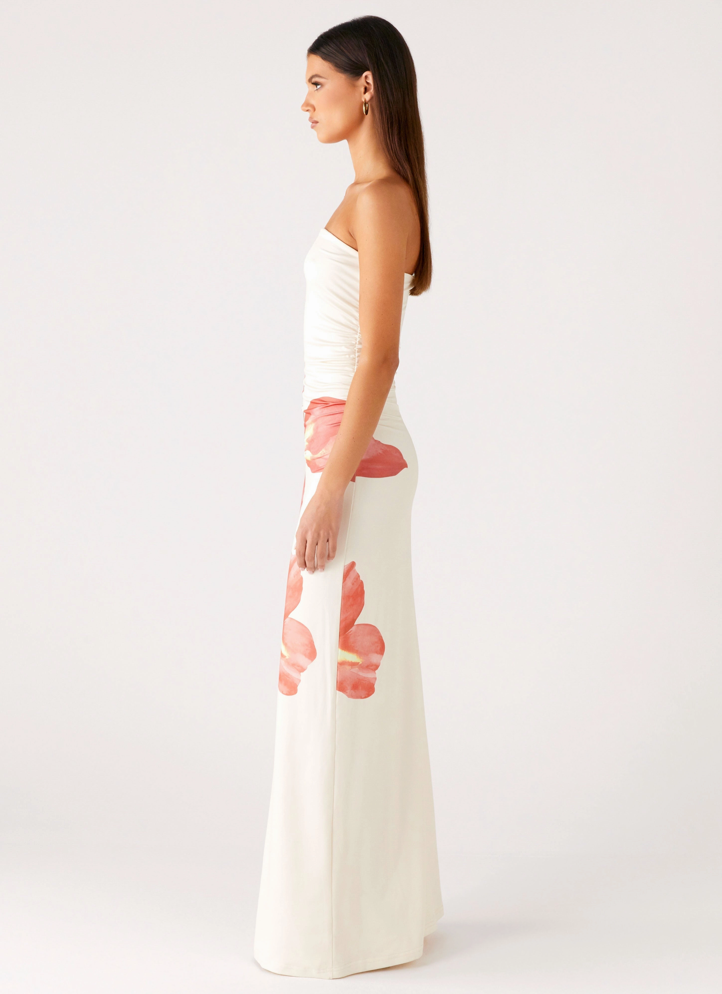 Inclusive Fit Bellanca Strapless Maxi Dress - Siena Floral