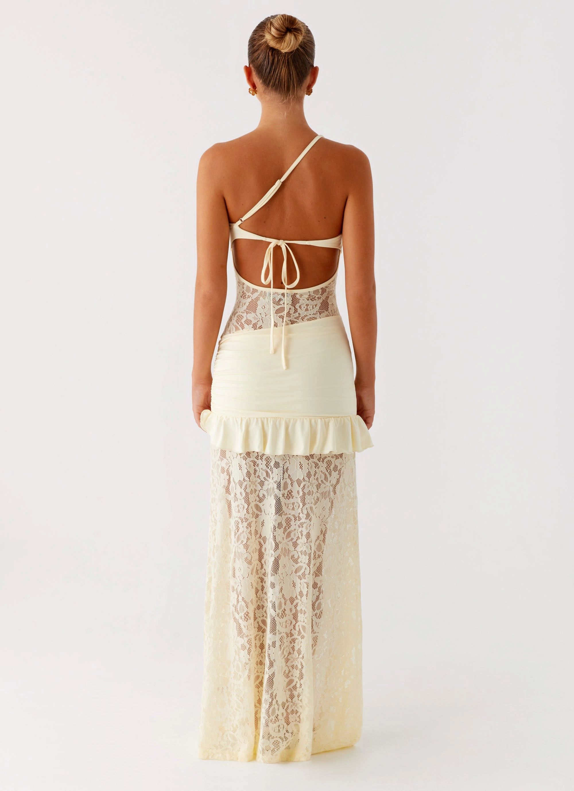 Benita Maxi Dress - Yellow Sleek Waistband