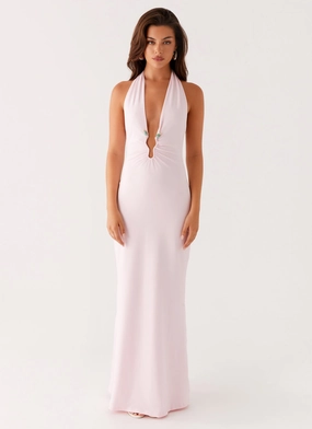 Rose Soft Nicola Maxi Dress - Pink