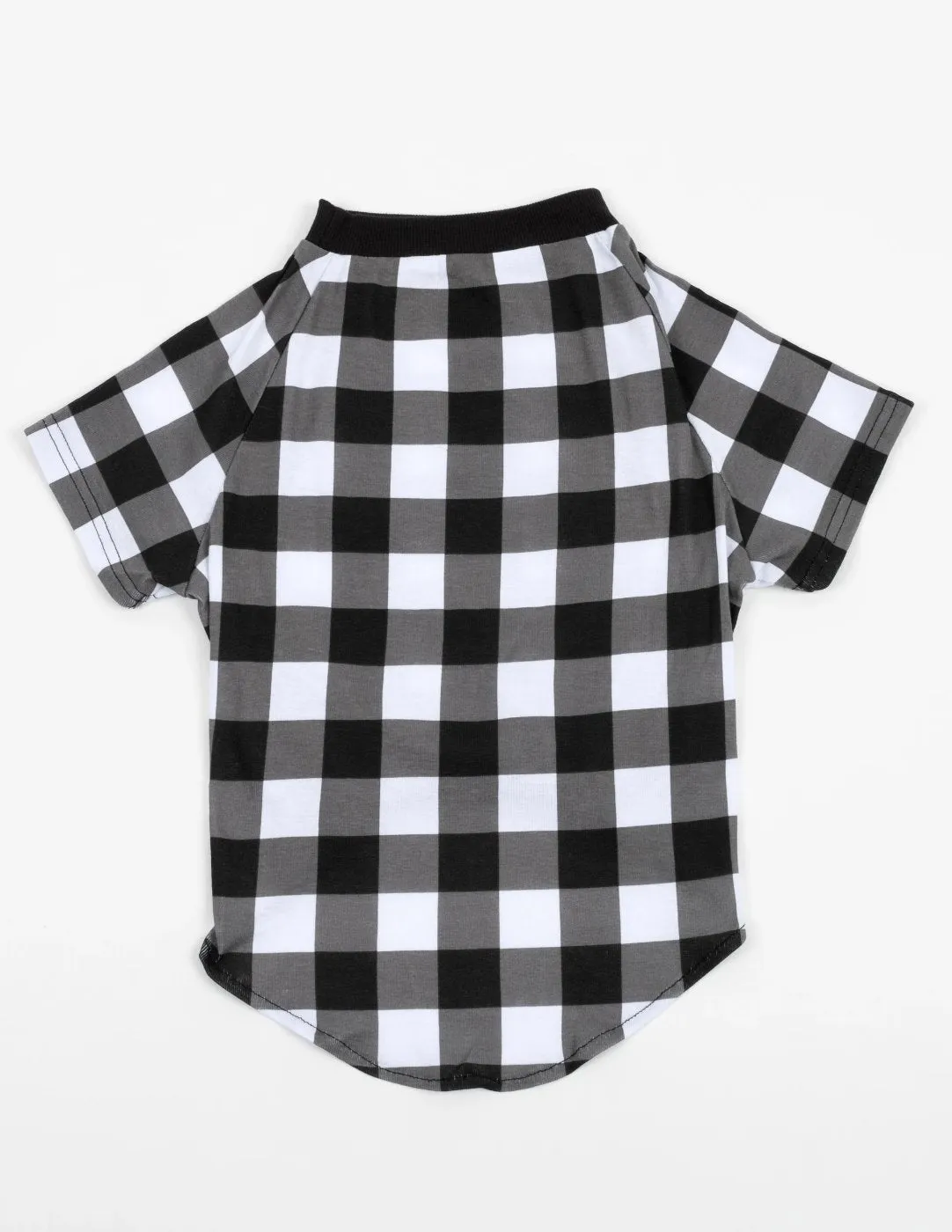 Big Dog Black & White Plaid Pajamas