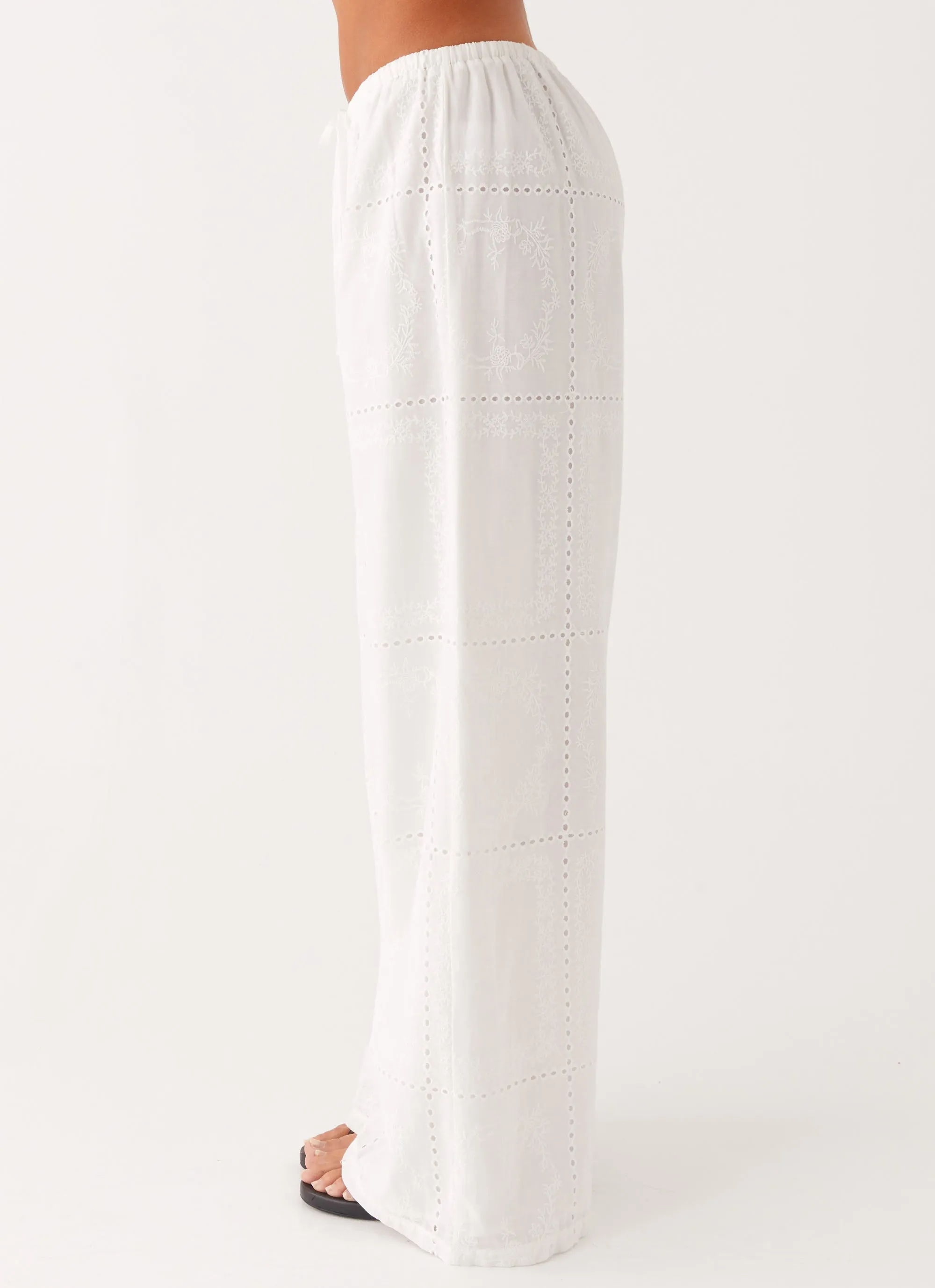 Perfect Comfort All-Day Wear Bille Low Rise Pants - White