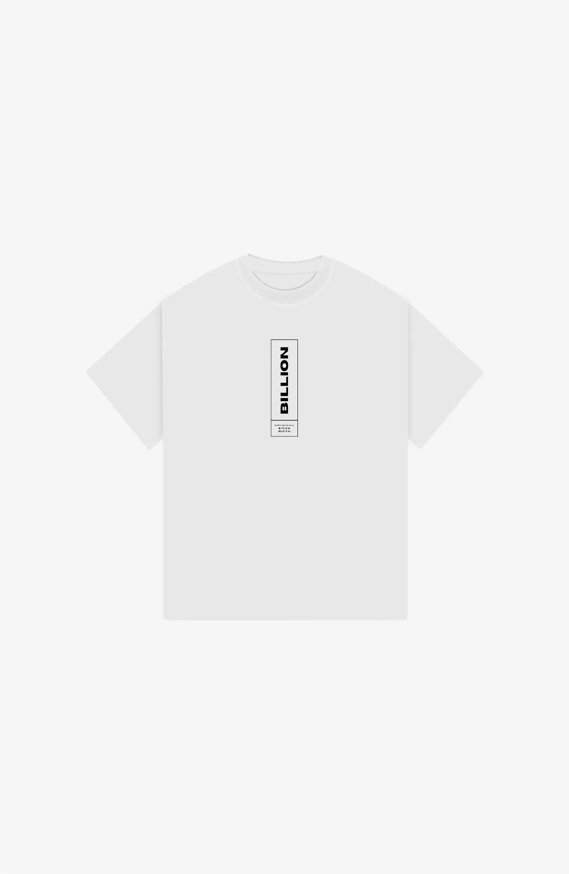BILLION VERTICAL WHITE OVERSIZE T-SHIRT
