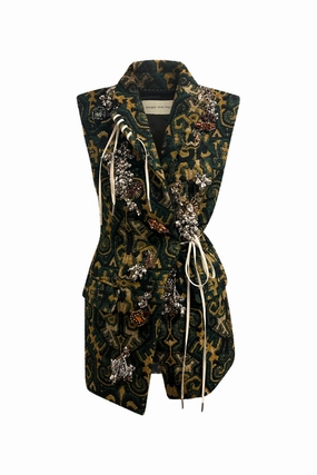 Flatlock stitching Bimbila Embroidered Jacket