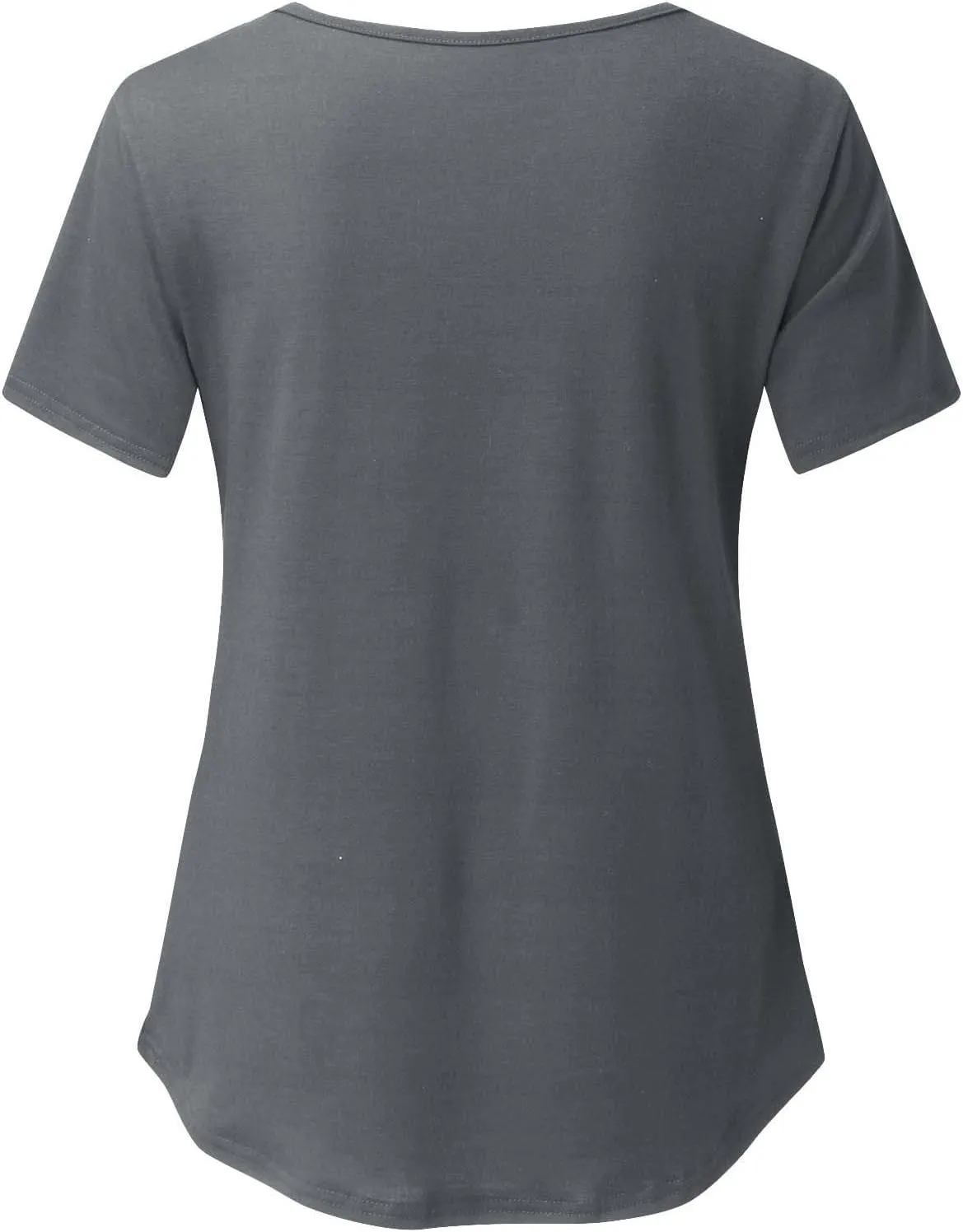 Binmer Women's Maternity Nursing Tops Casual Short Sleeve Breastfeeding Shirts 2 Pack Double Layer Summer Pregnancy Clothes