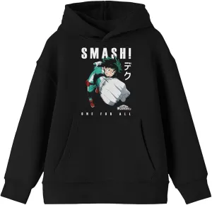 Bioworld My Hero Academia Anime Cartoon Youth Boys Black Hoodie