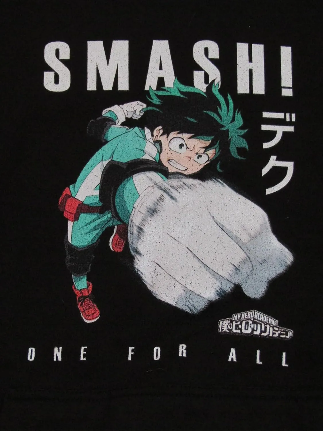Bioworld My Hero Academia Anime Cartoon Youth Boys Black Hoodie