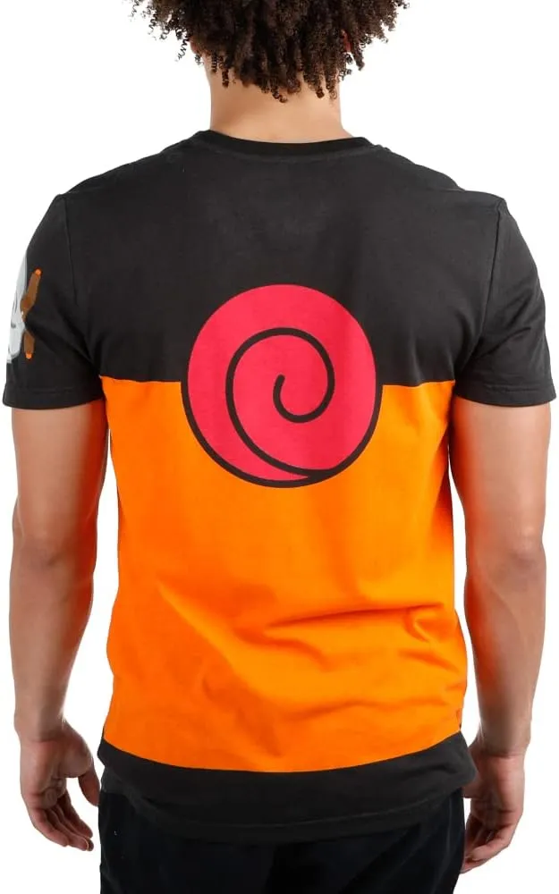 Bioworld Naruto Shippuden Anime Cartoon Cosplay Youth Boys Graphic T-Shirt