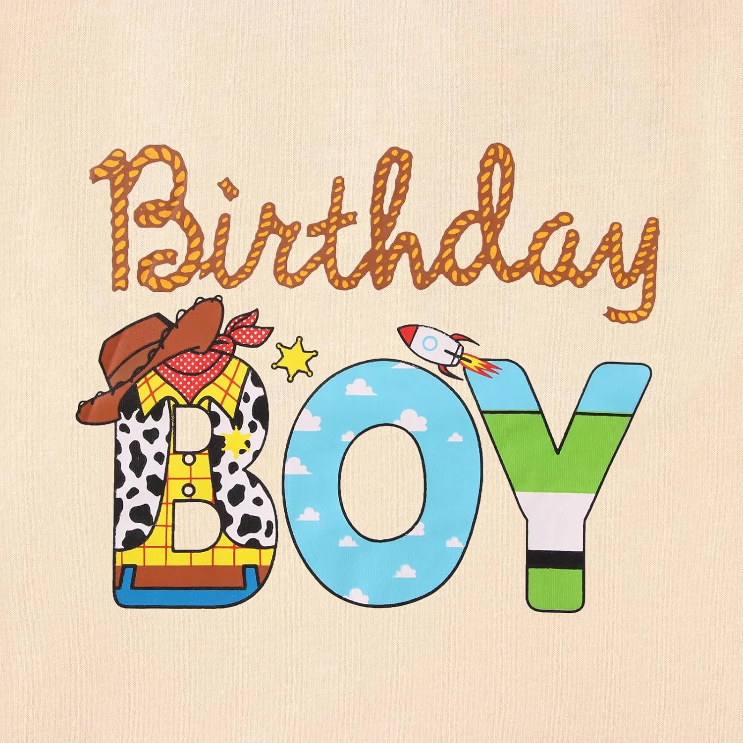 Birthday Boy Shirt Toddler Boys Cartoon Graphic Birthday T-Shirts Kids 1st 2nd 3rd 4th 5th 6th Bday Party Gift Tees