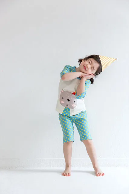 Birthday Cats 3/4 Sleeve Outfits