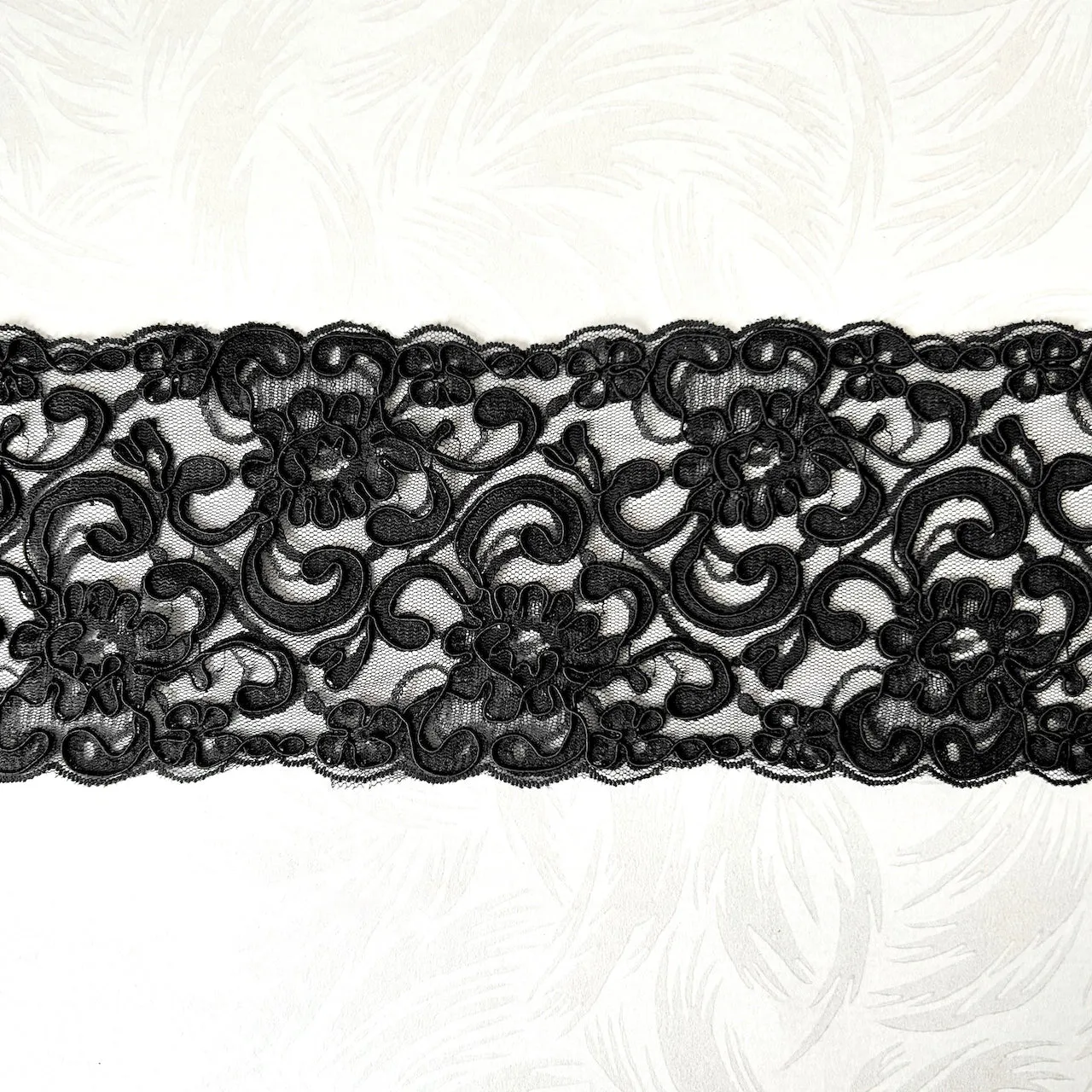 Black Alencon Lace