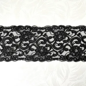 Black Alencon Lace