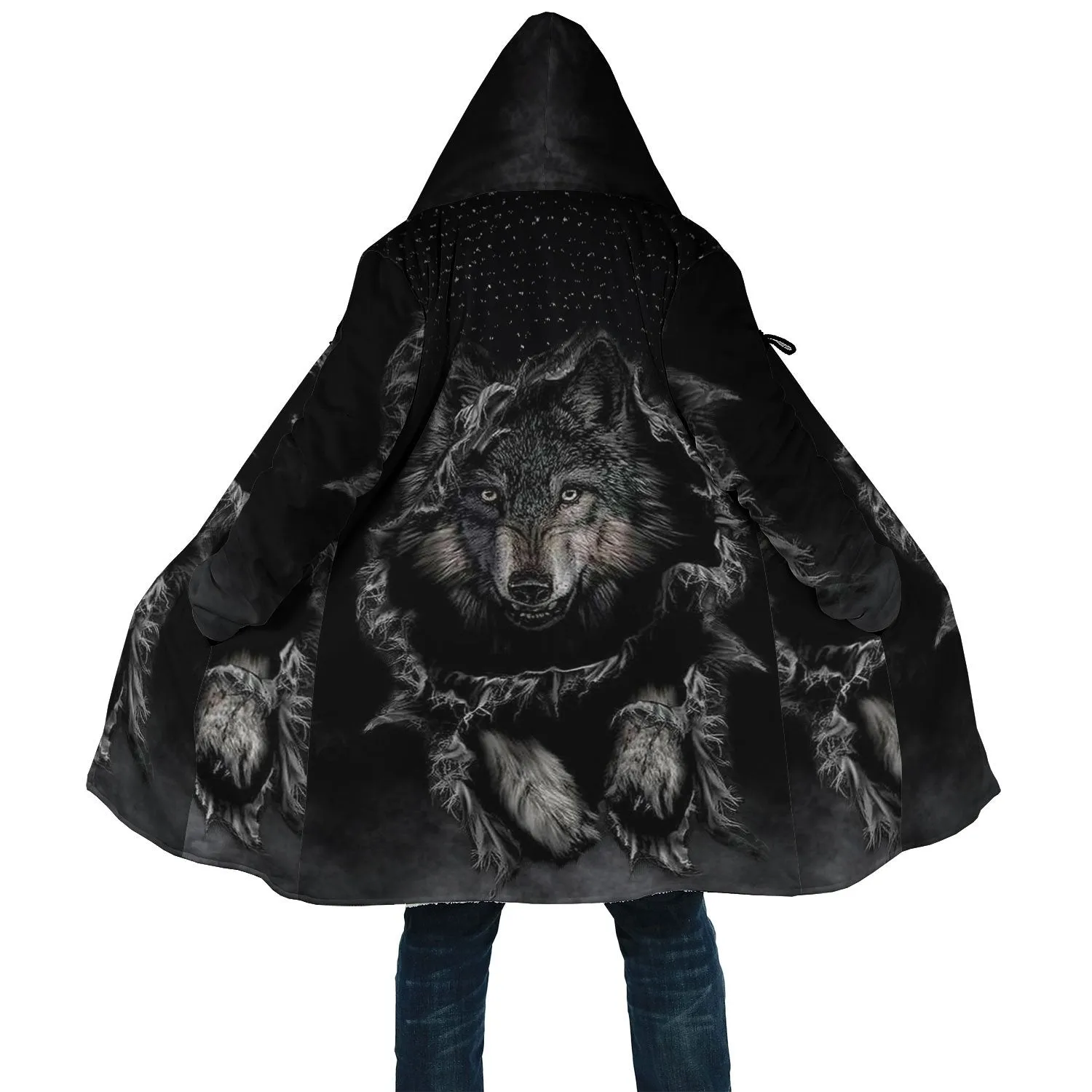 Black Wolf Native  Cloak WCS