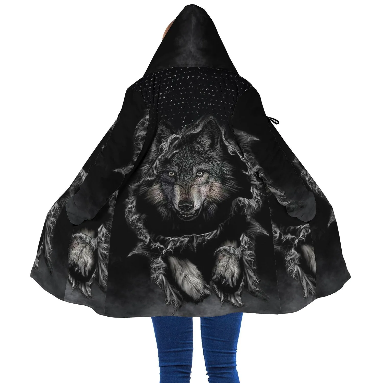 Black Wolf Native  Cloak WCS