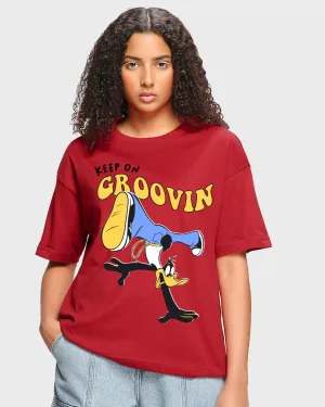 BlackTree Graphic Printed Oversized Dresses