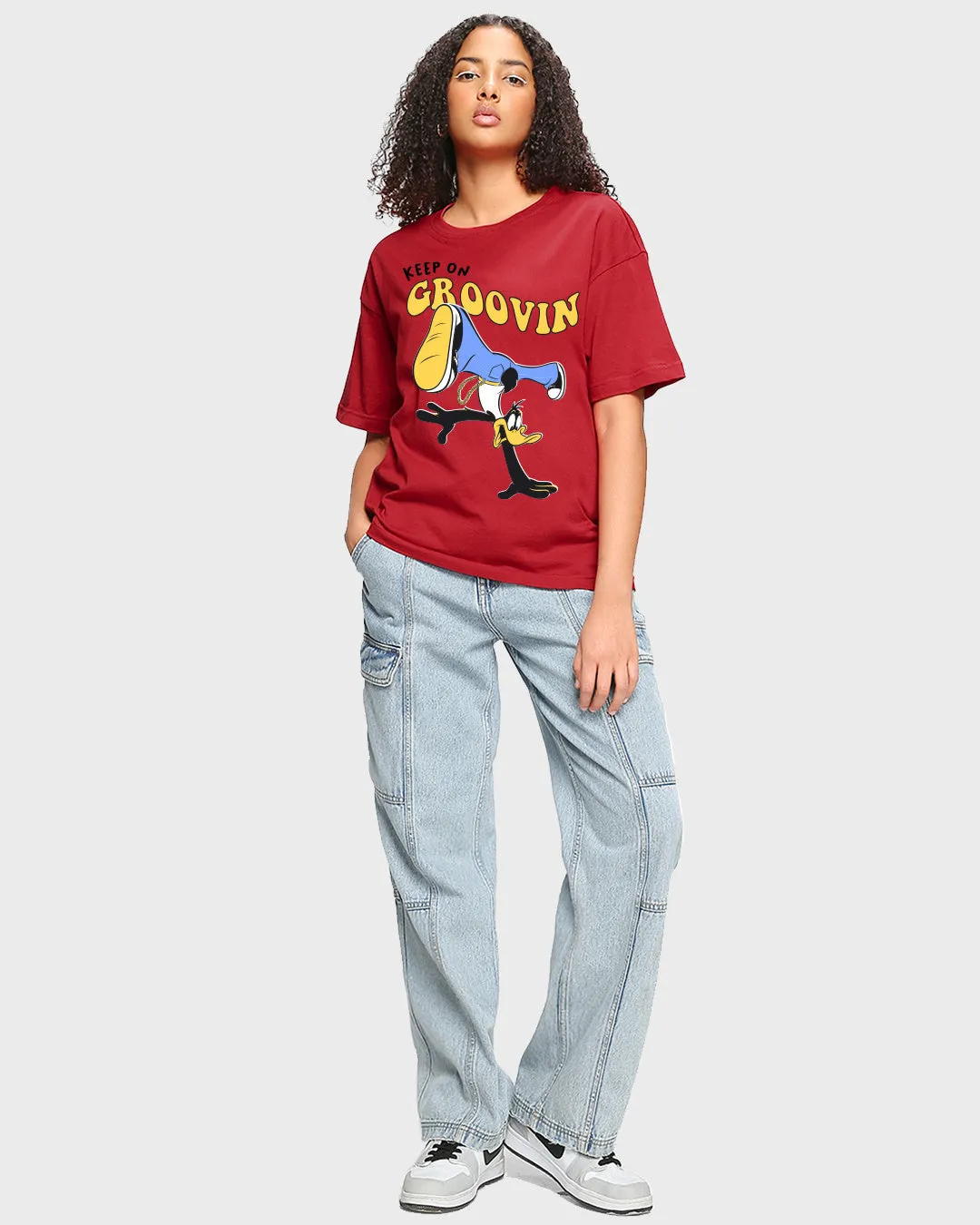 BlackTree Graphic Printed Oversized Dresses