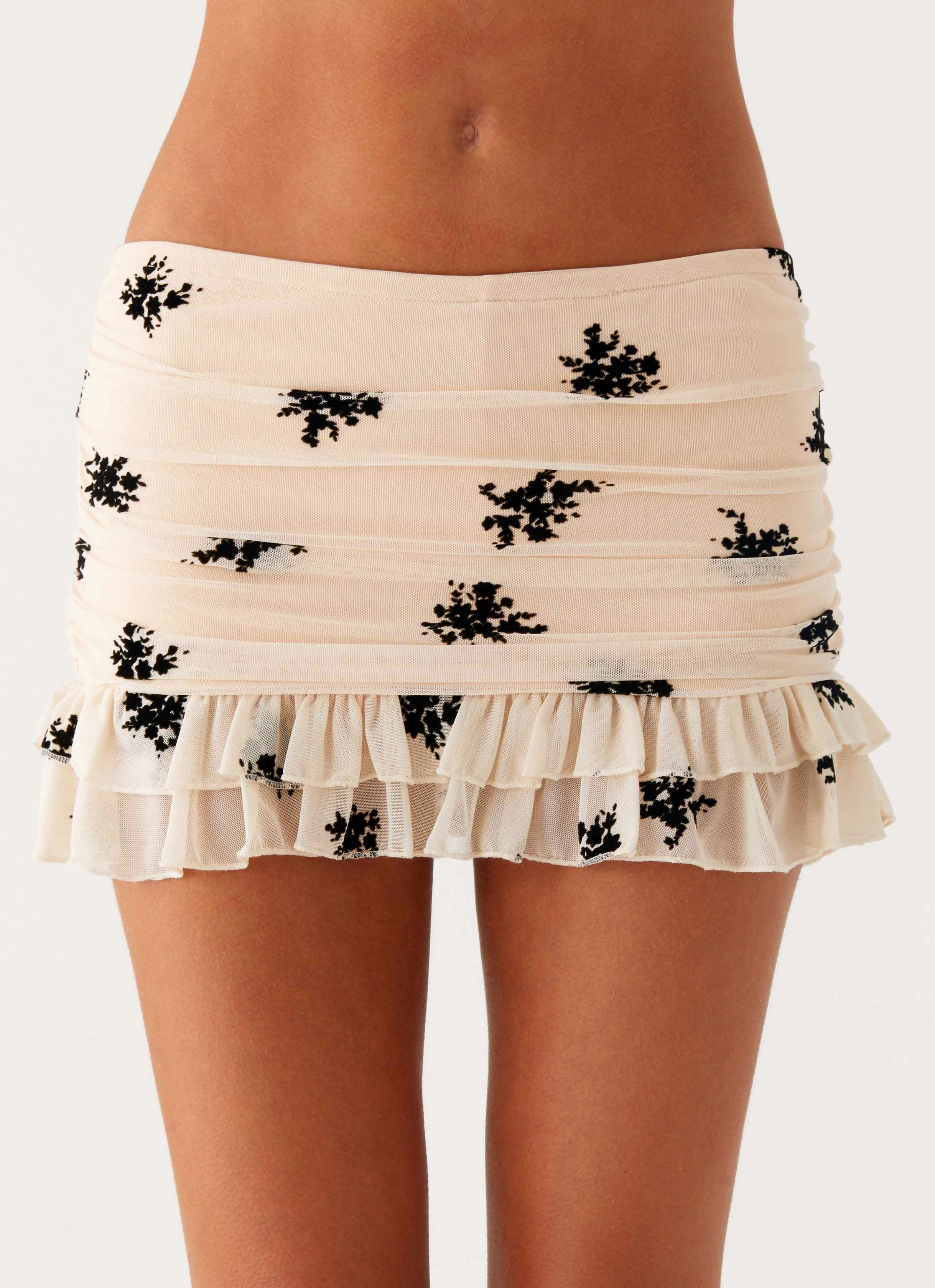 Fresh Fit Blind Faith Flock Mini Skort - Cream