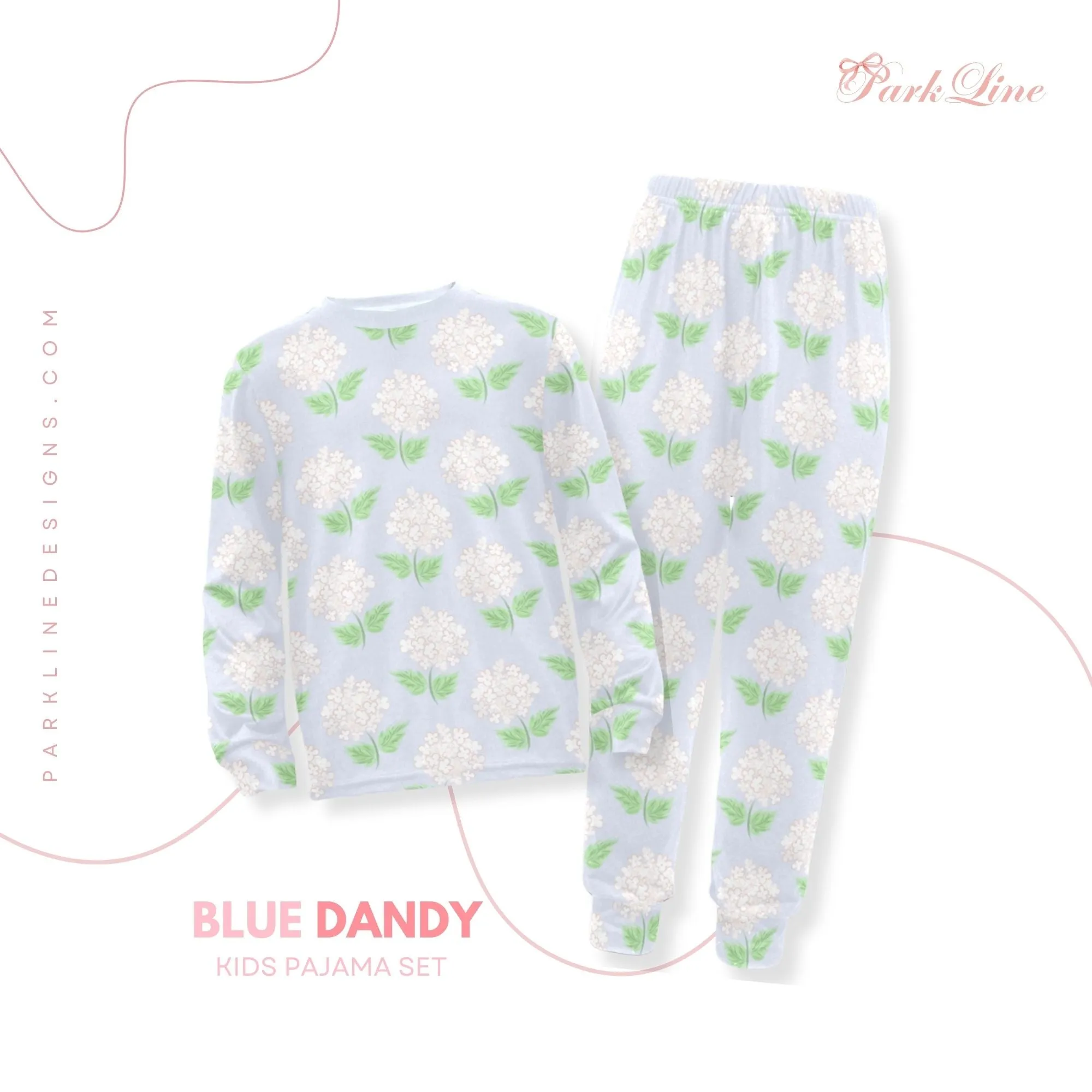 Blue Dandy | Pajama Set for Girls  | Sweet & Comfortable Sleepwear for Kids