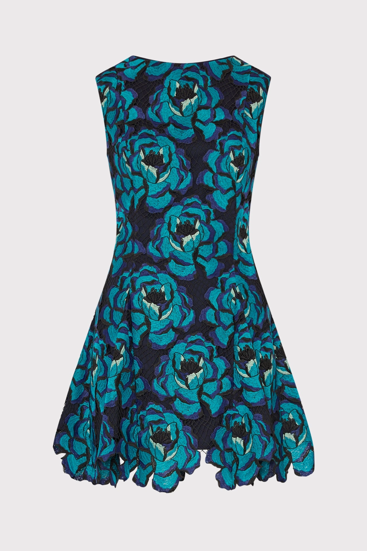 Blue Blossom Mini Dress Smooth Tone Bold Cut