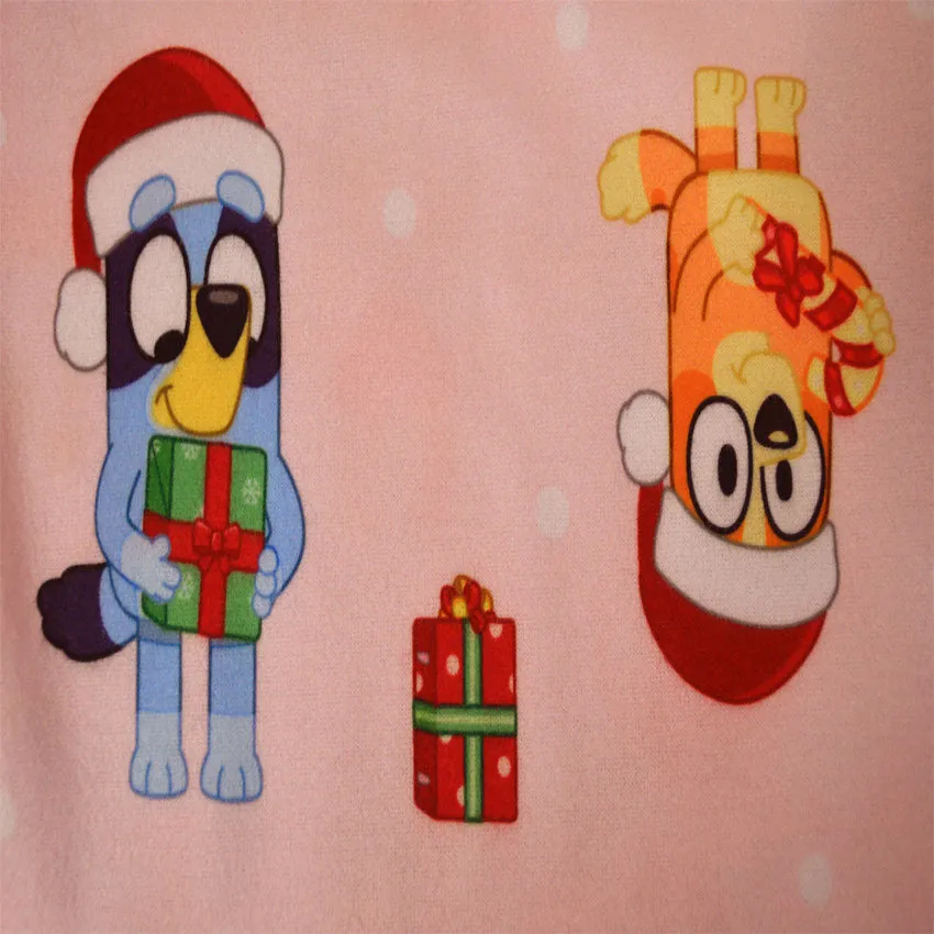 Bluey and Bingo Christmas Holiday Flannel Nightgowns