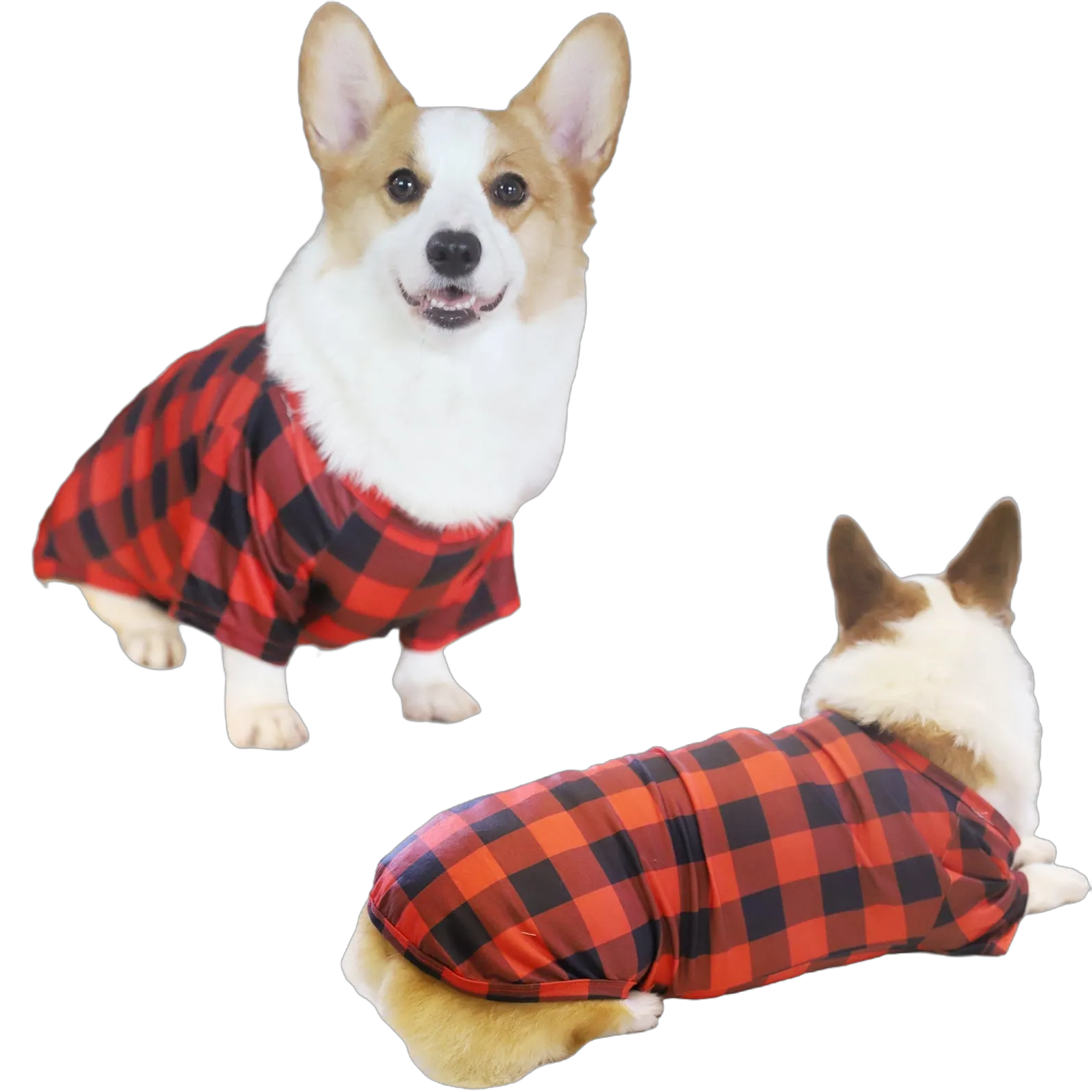 Bluey Character "Family" Design Black&Red Plaid Pants Family Matching Pajama Set