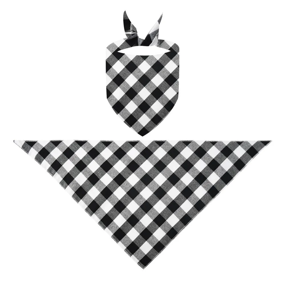 Bluey Character "Merry Christmas" Design Black&White Plaid Pants Family Matching Pajama Set