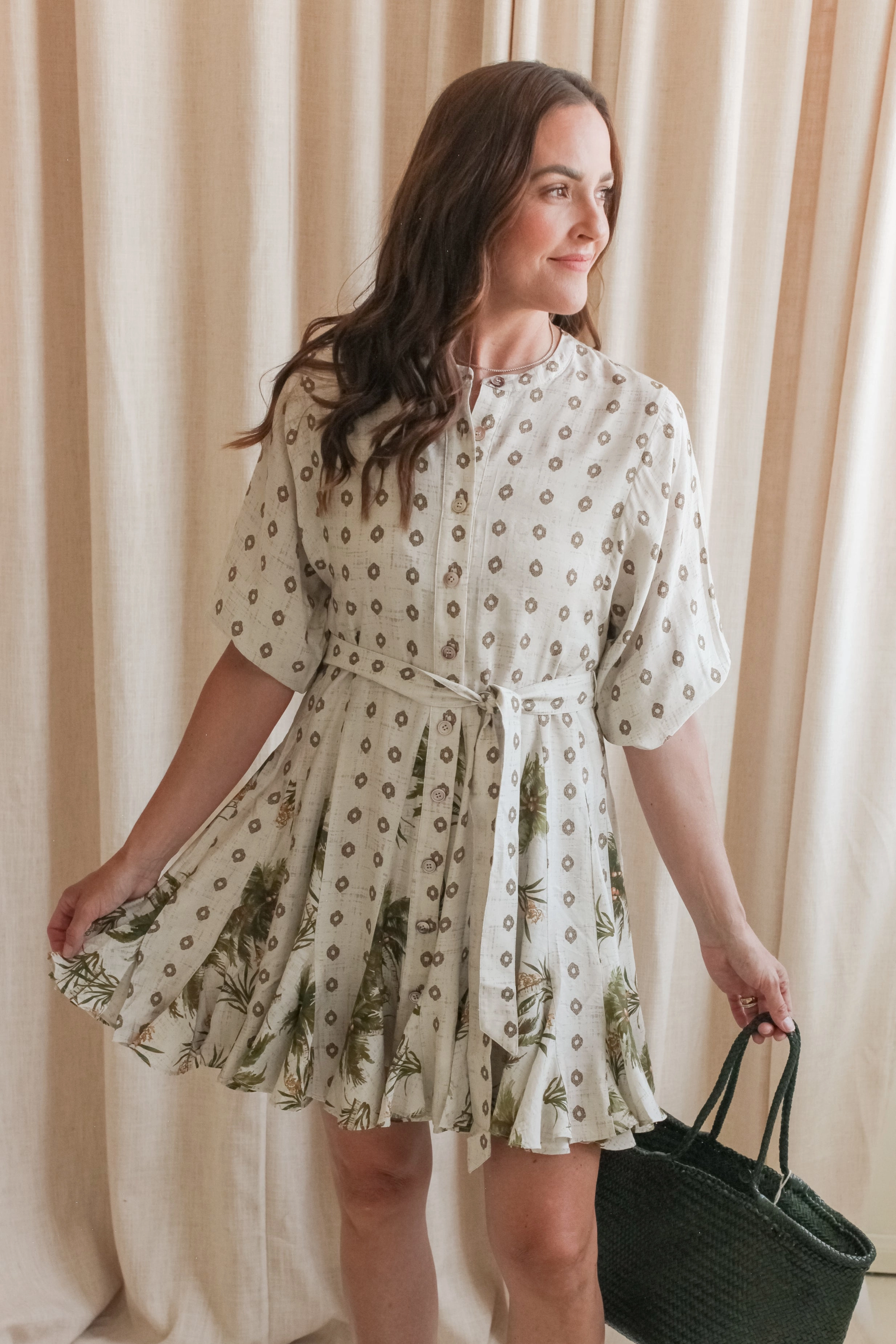 Dropped-Waist Sylvia Mini Dress
