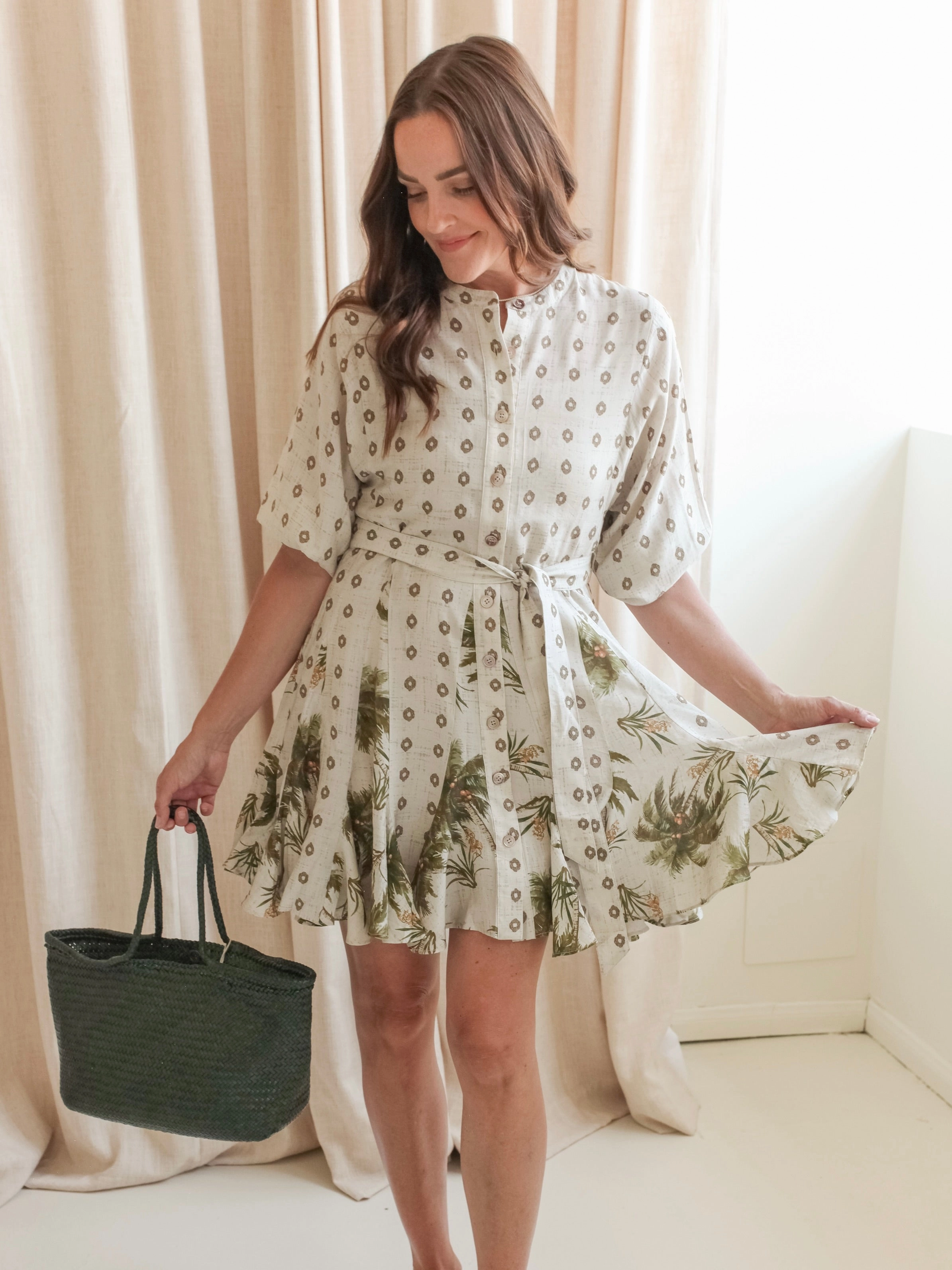 Office Mood Simple Bow Sylvia Mini Dress