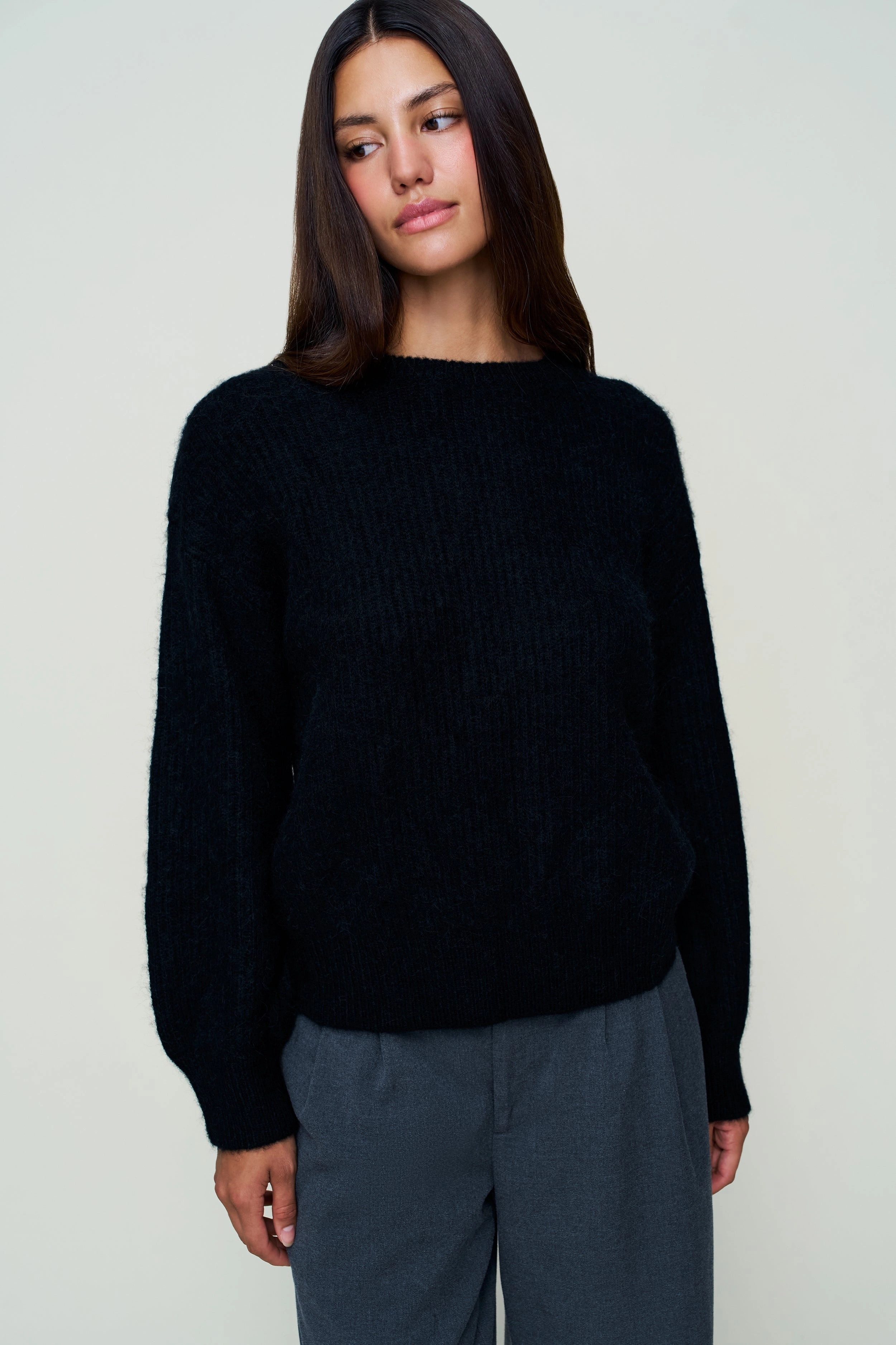 Bobbie Oversized Wool Jumper Natural Fiber Blend