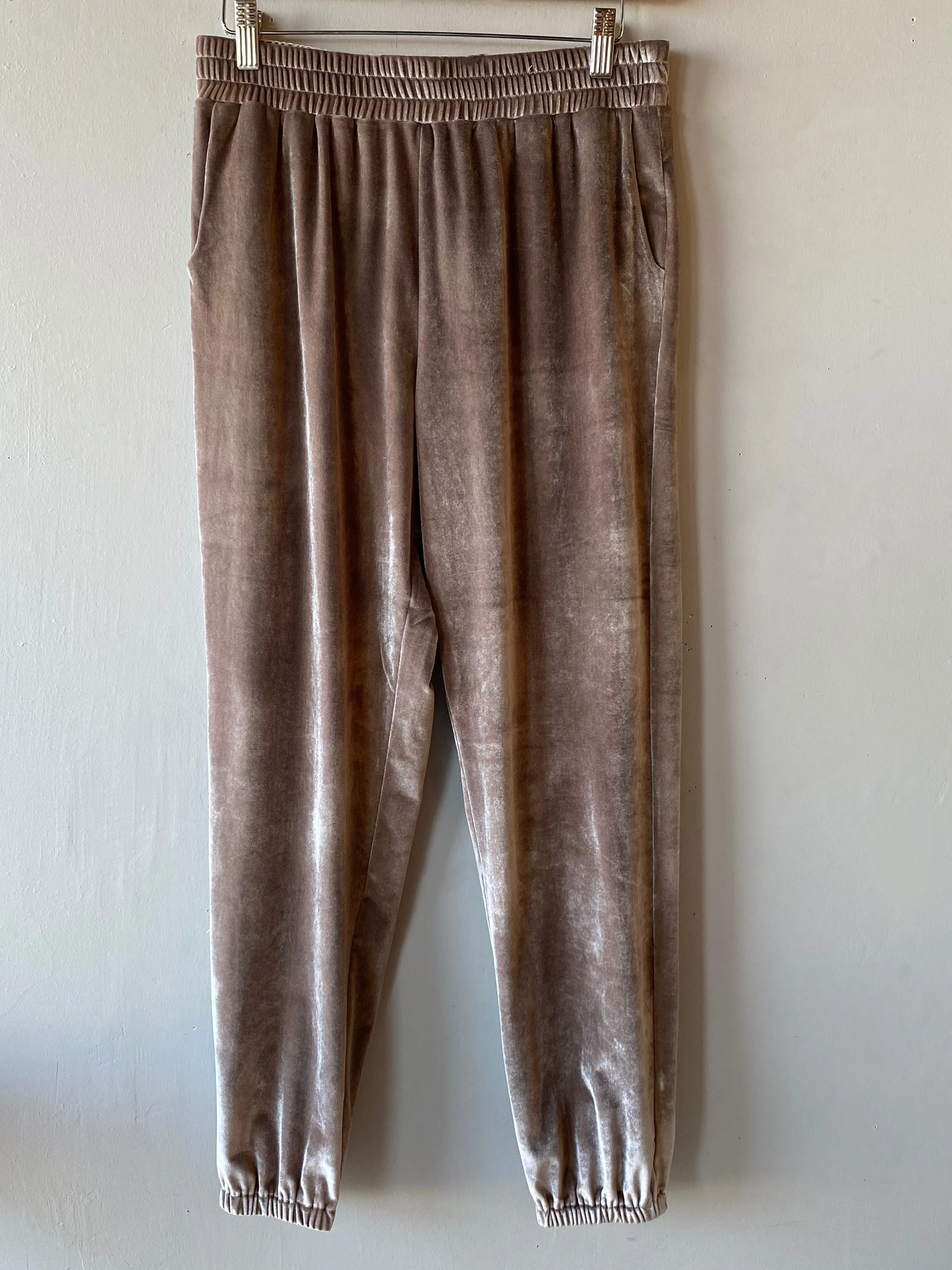 BOBI BLACK Velvet HONOR Jogger Pants