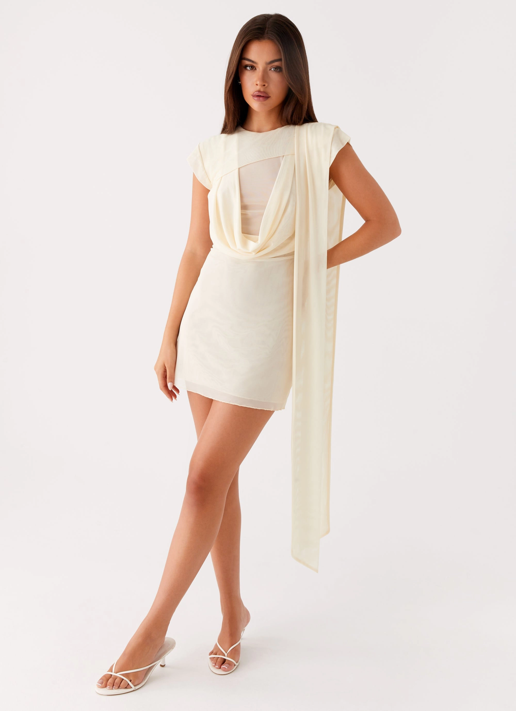 Felipe Mini Dress - Yellow Pocket Design