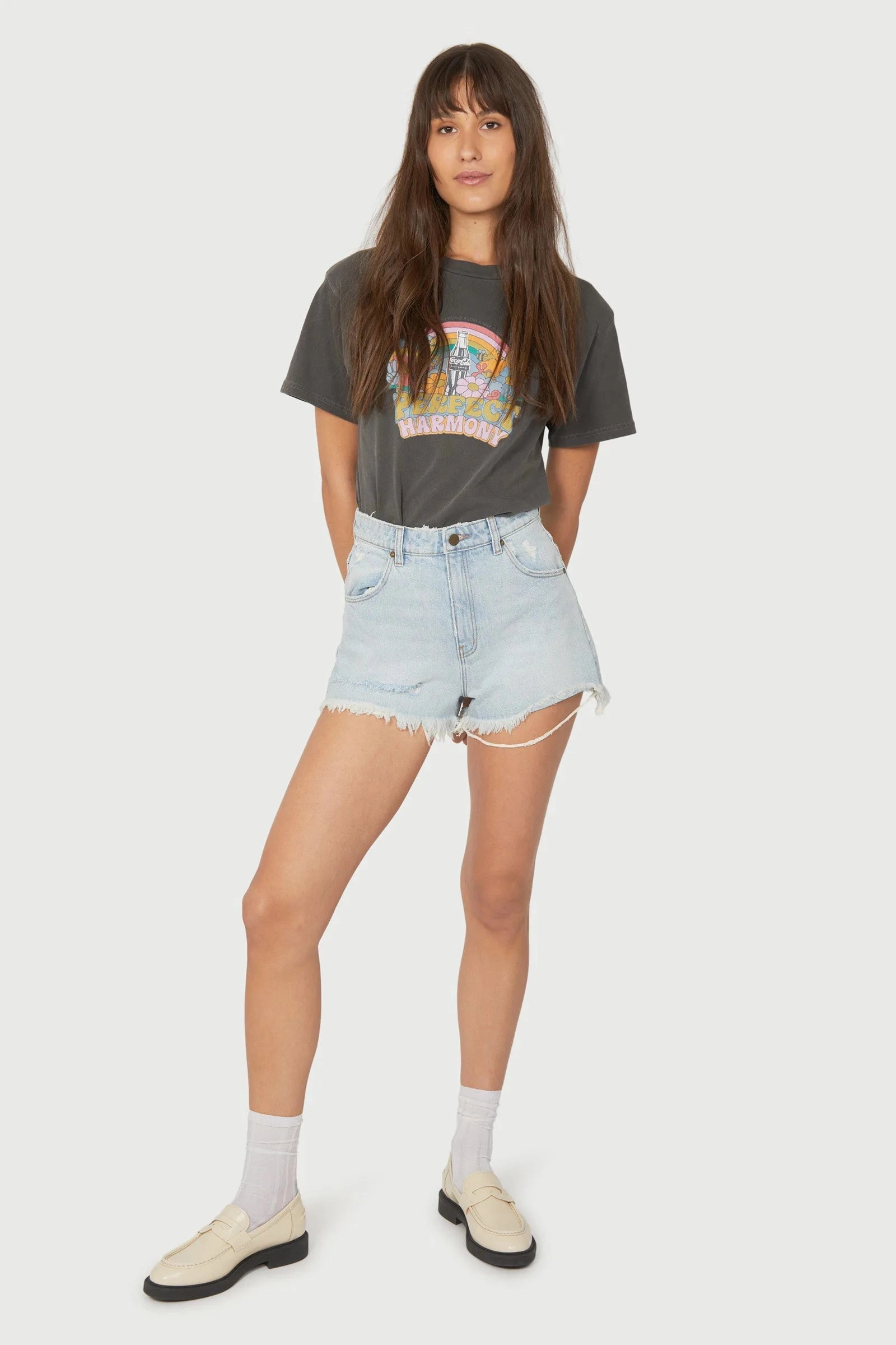 No Ride Up Technology Eye-catching Design Rollas Dusters Short - Layla Bleach