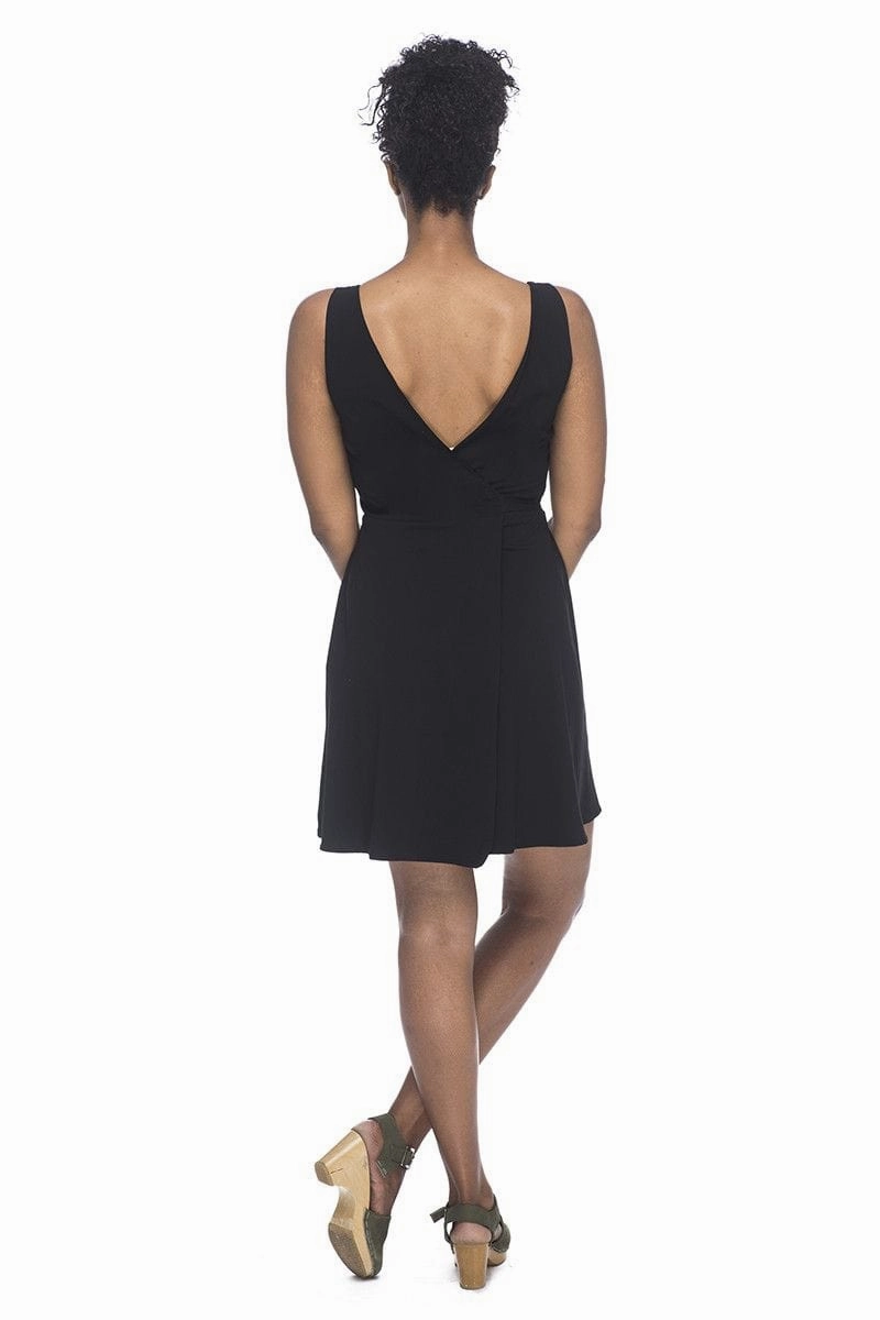 Wrap Dress in Black Bold Statement Timeless elegance