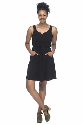 Fresh Flow Easy Draping Wrap Dress in Black