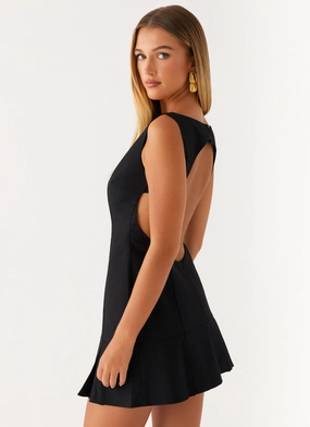 Zavia Mini Dress - Black Chill Feel