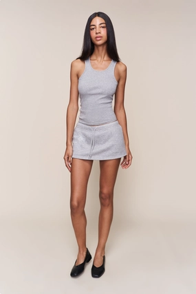 Fleece Skort Suede Feel Twist Front