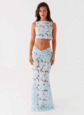 Fiorella Floret Maxi Skirt - Blue City Mood