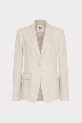 DurableOuterShell MagneticClosureSystem Alexa Linen Blazer