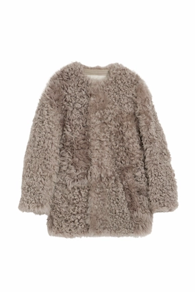 Shearling Short Coat Compact Layer