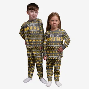 Boston Bruins Toddler Family Holiday Pajamas