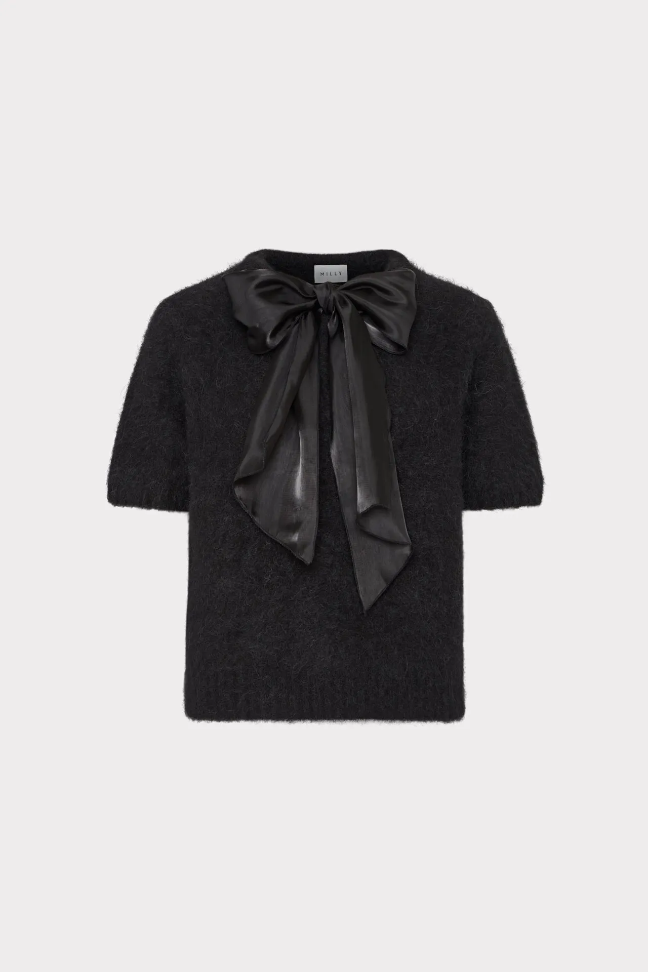 Snag Free Fabric AbrasionResistant Fabric Bow Short Sleeve Sweater