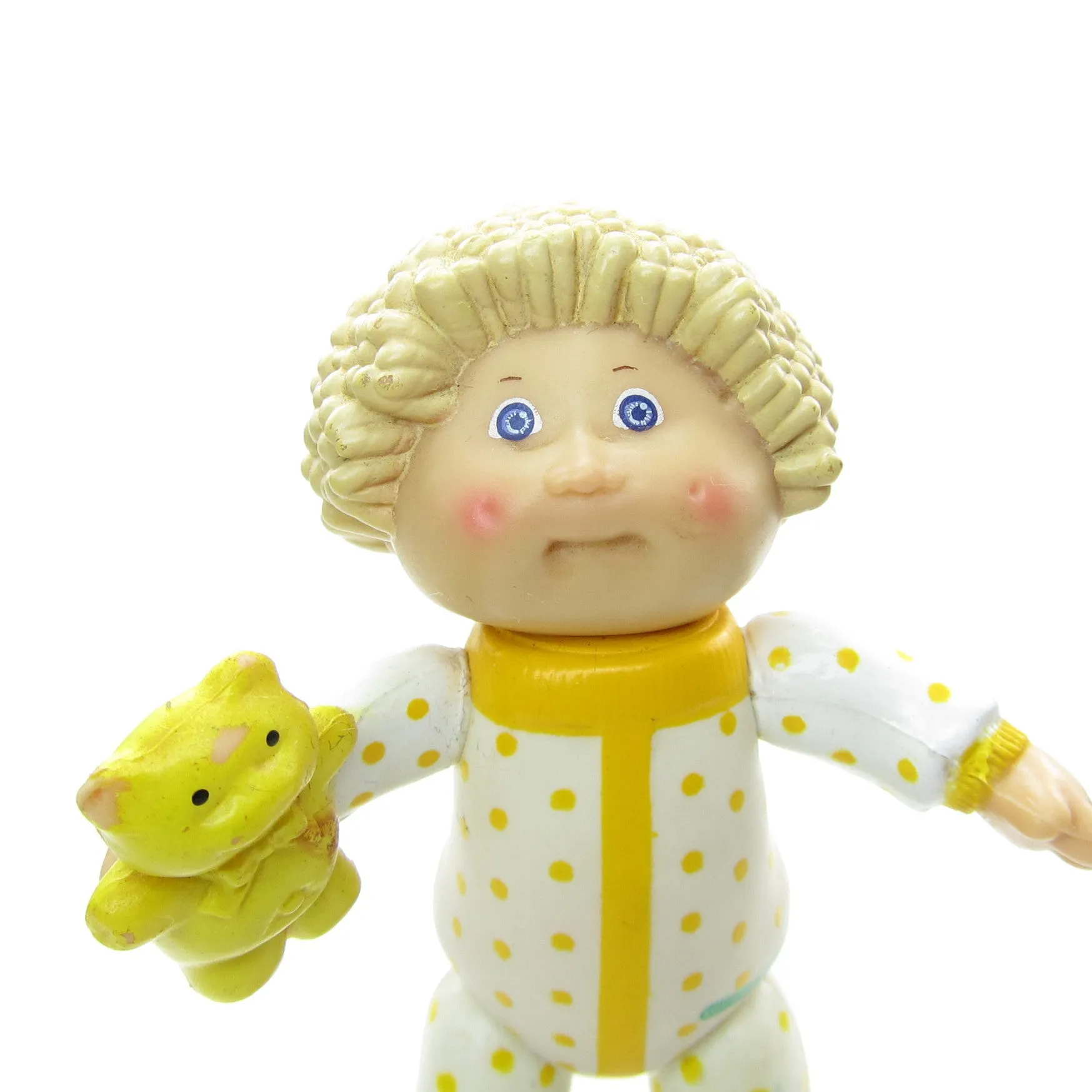 Boy in Pajamas with Teddy Bear Vintage Cabbage Patch Kids Poseable Figure