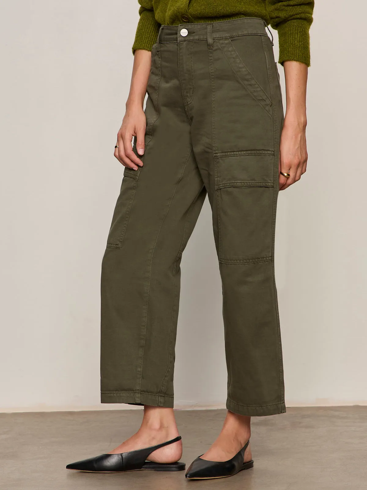 All Day Use Boyfriend Utility Pant Kalamata Petite Sizing